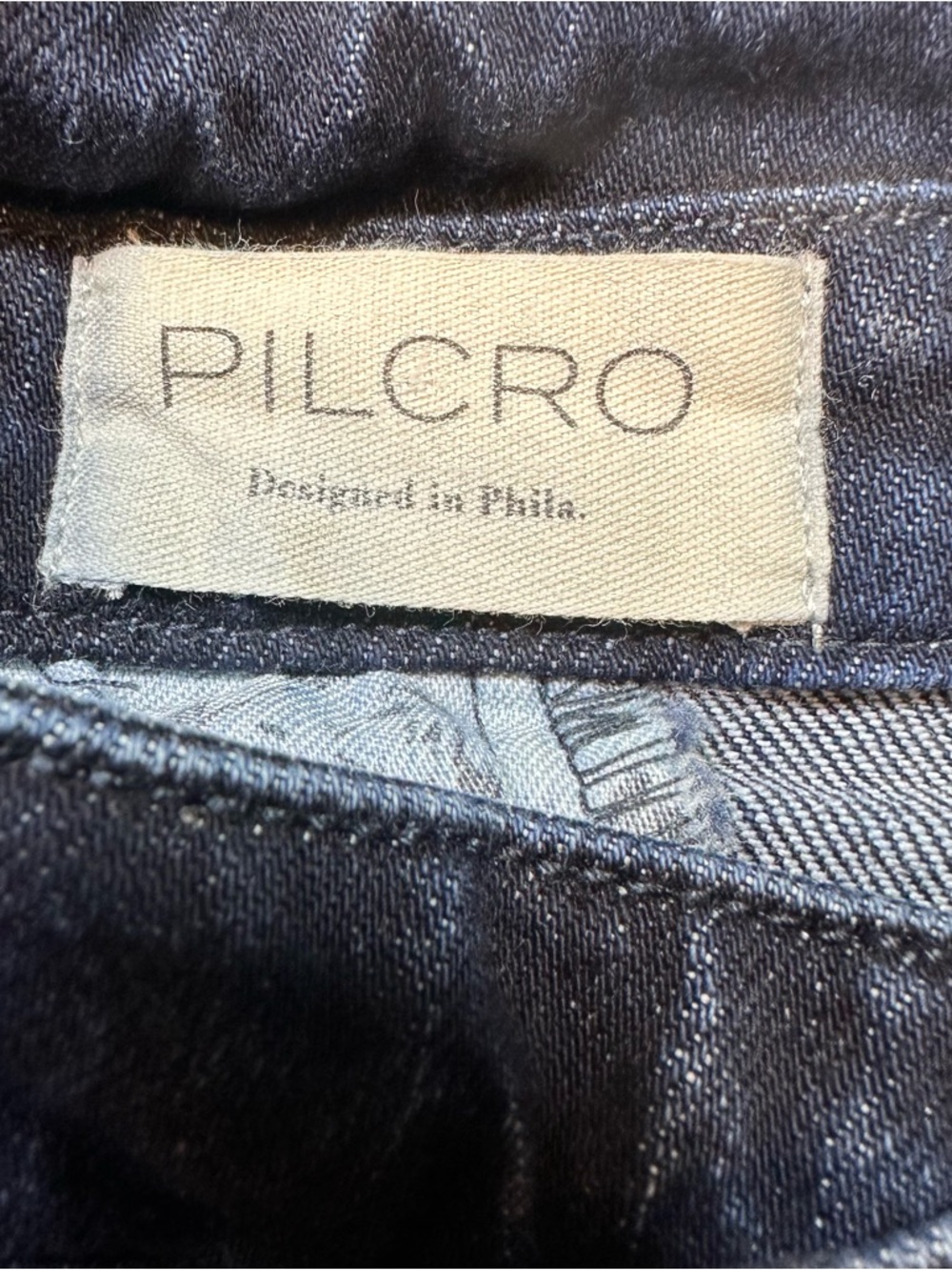 Anthropologie Pilcro Skirt Women’s Size 14 The Arden Double-Waist Midi Dark Wash - Picture 14 of 16